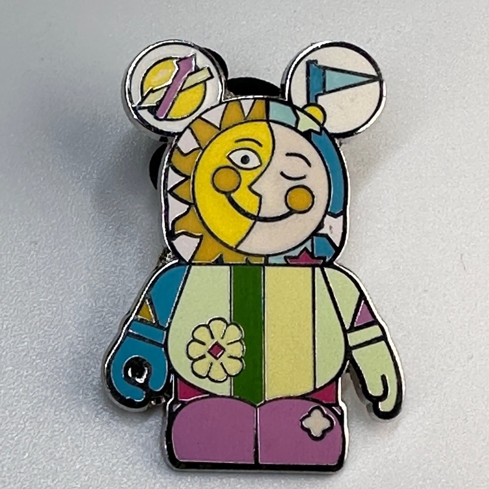 SMALL WORLD VINYLMATION DISNEY PARIS Pin 2012 Mickey Britto Style Sun and Moon